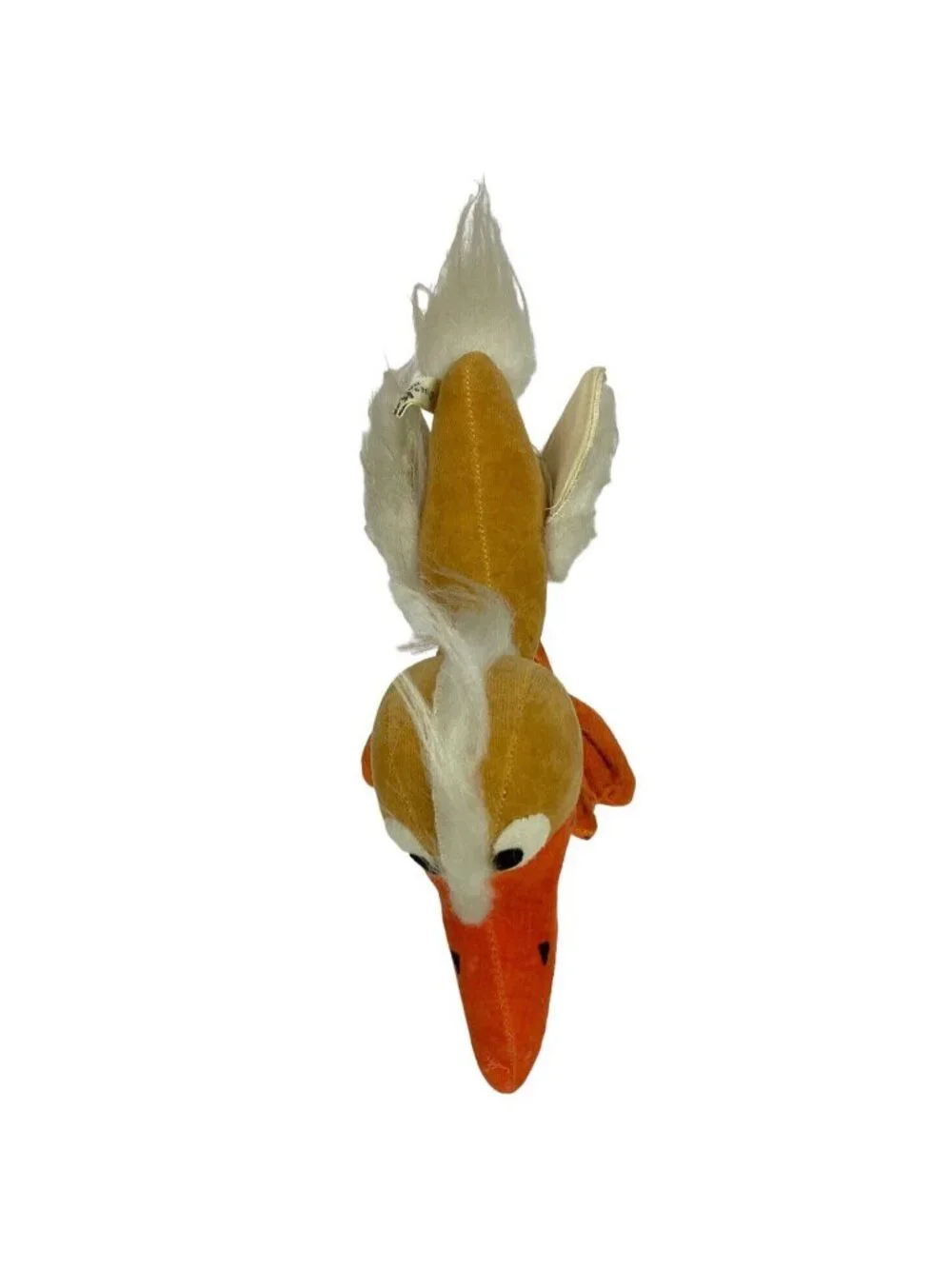 Kamar Beep Beep Roadrunner Bird Plush Gold Wired Legs Vintage 1969 Japan